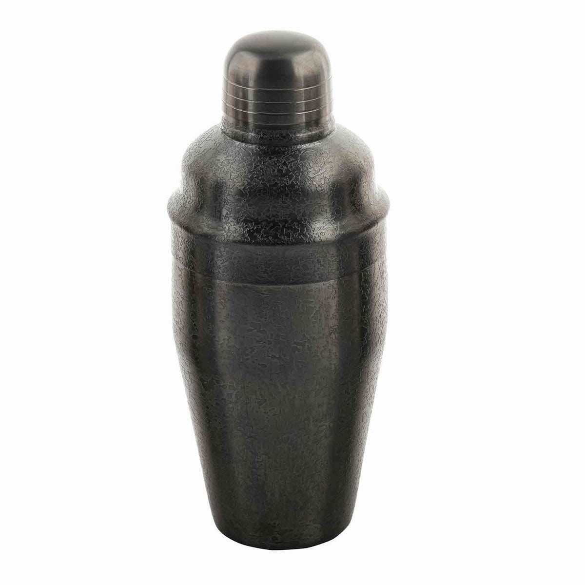 Barware 18 oz Cocktail Shaker - 3 Piece Set - Black