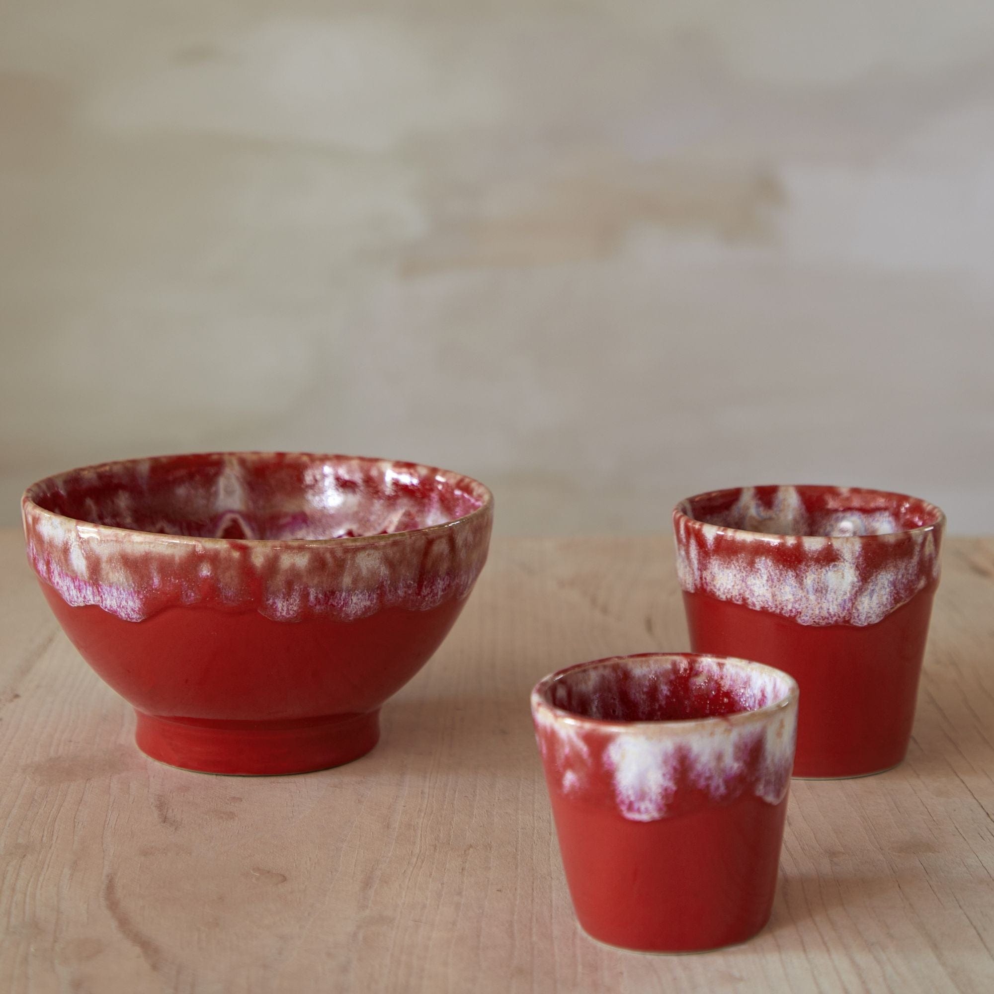 Coffee & Tea Casafina Grepresso Handmade Fine Stoneware Espresso Cup - Red