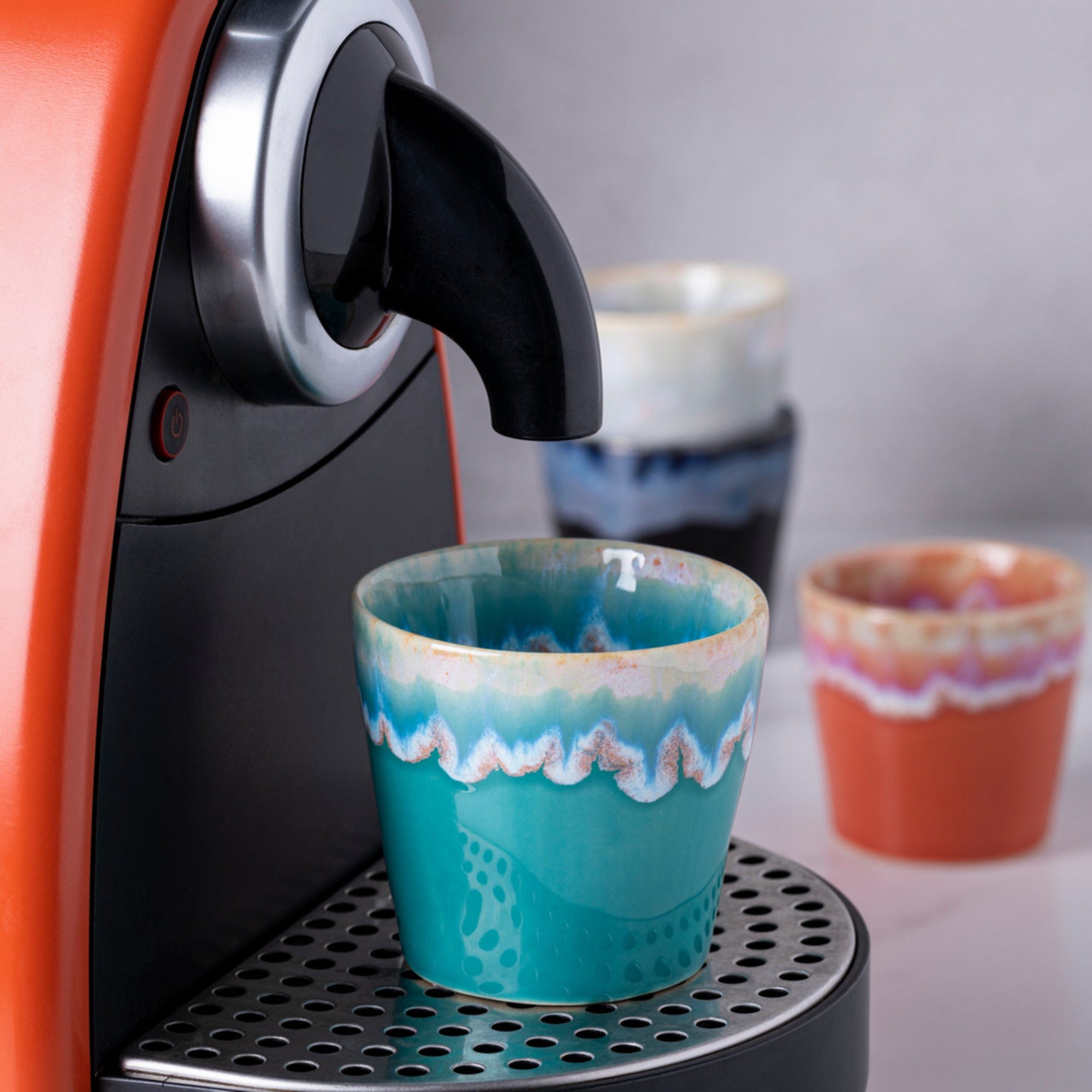 Coffee & Tea Casafina Grepresso Handmade Fine Stoneware Espresso Cup - Red
