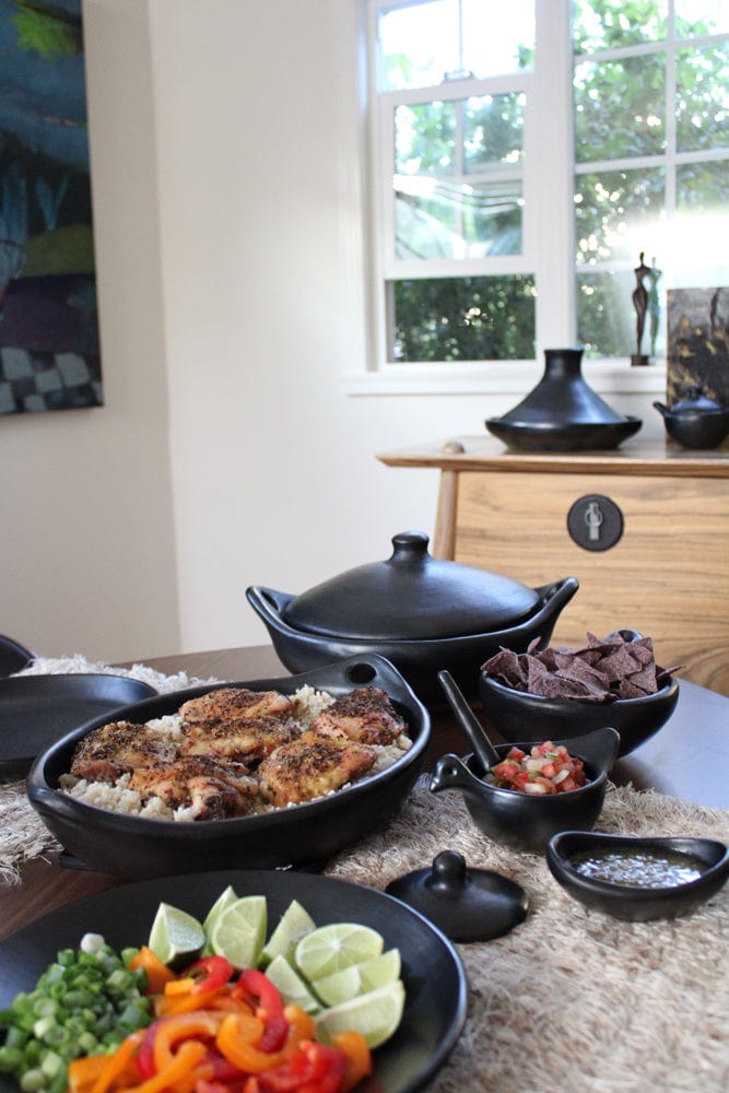 Chamba Cookware Chamba Hen Salsa Dish w/ Spoon