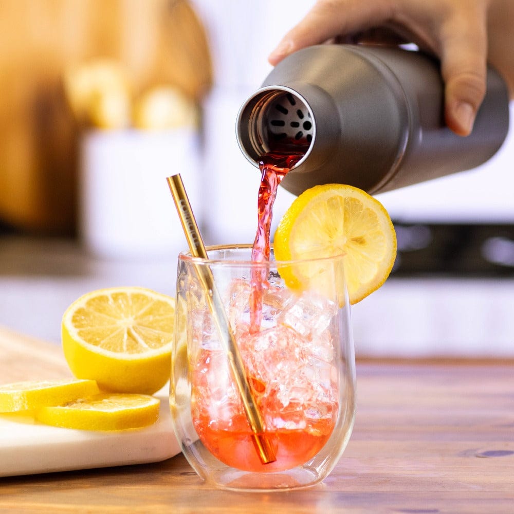 Barware Corkcicle Cocktail Shaker 17oz, Ceramic Slate