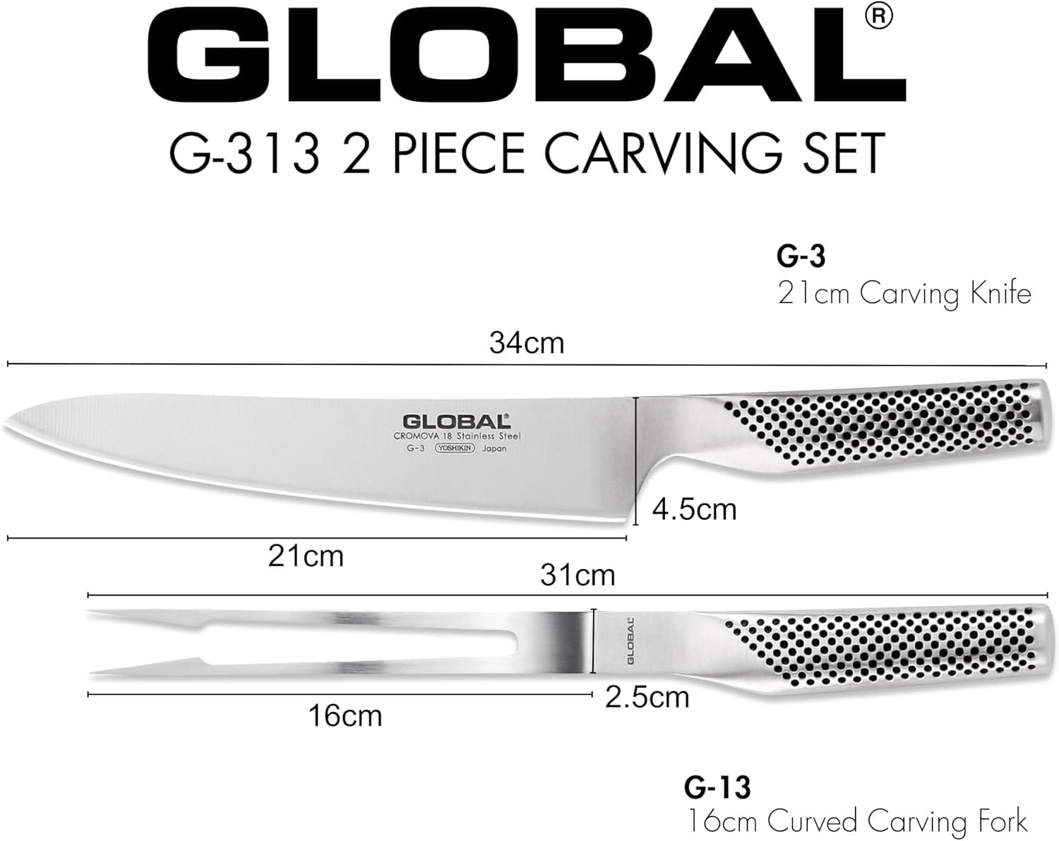 Cutlery Global 2-Piece Carving Set