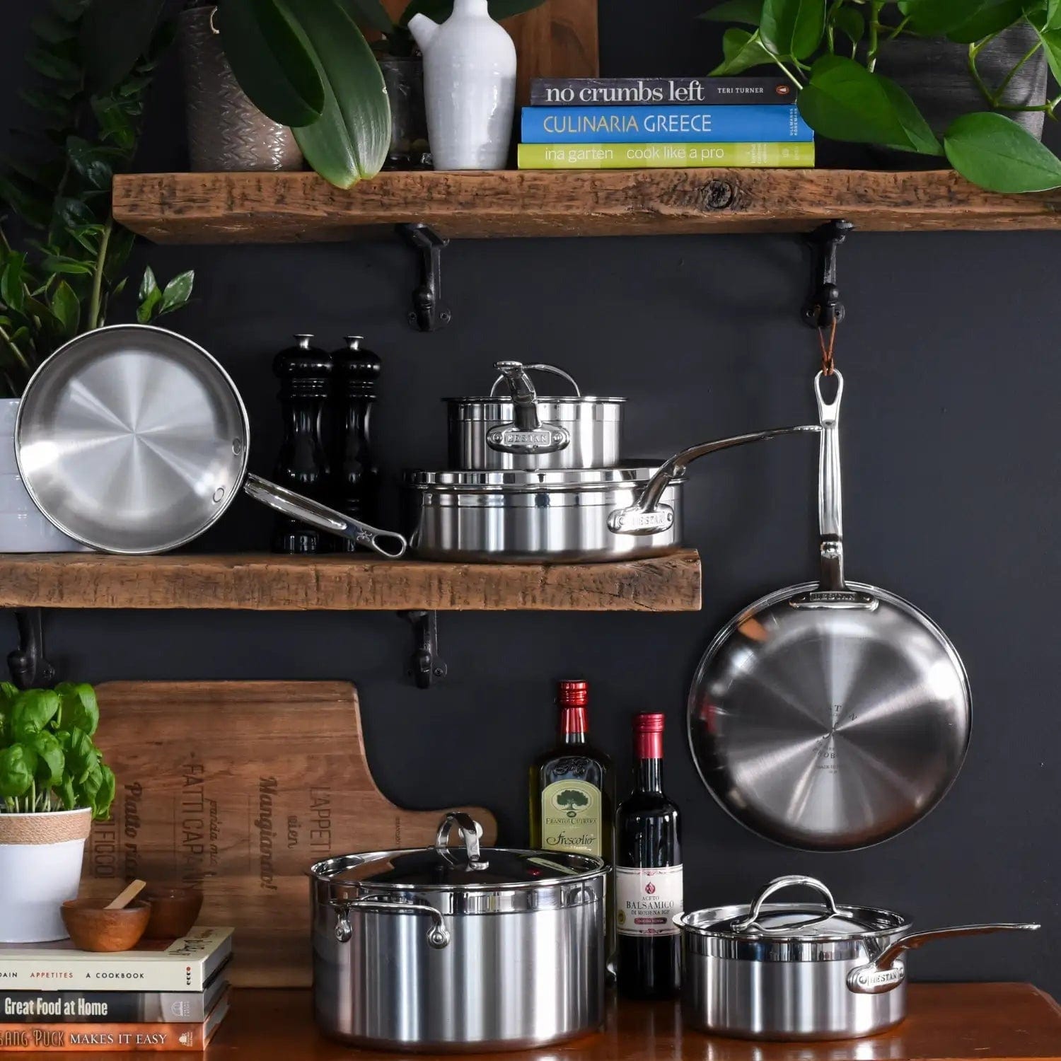 Cookware Hestan ProBond Brushed Clad Stainless Steel, 10-Piece Set