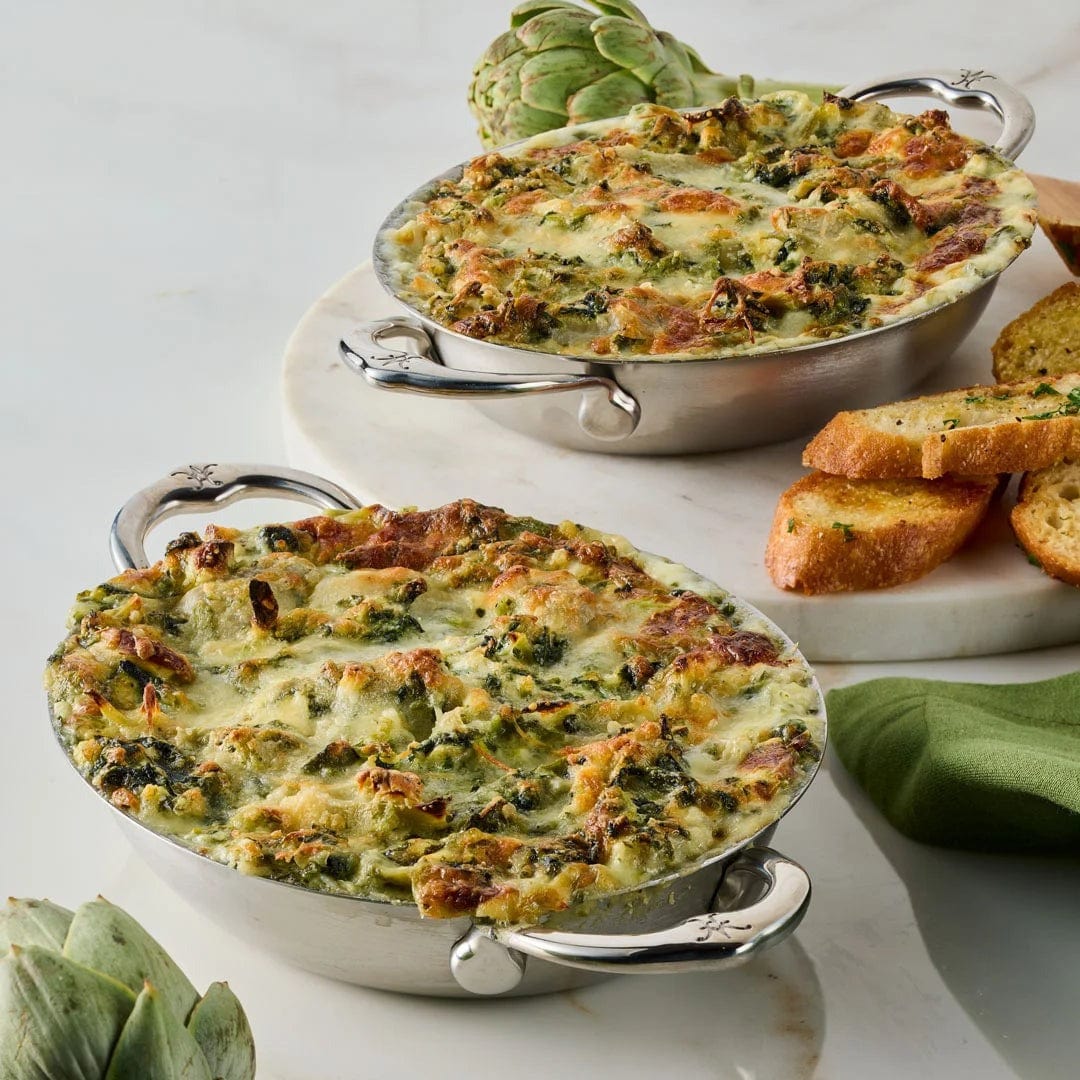 Cookware Hestan Provisions Stainless Steel - Small Oval Au Gratin Set - 2-piece - 6.5" x 5.5"