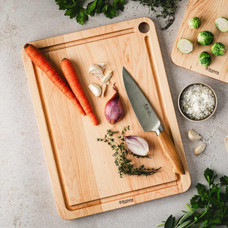 Table & Counter Accessories J.K. Adams Williston Maple Prep Cutting Board with Juice Groove - 16" x 12"