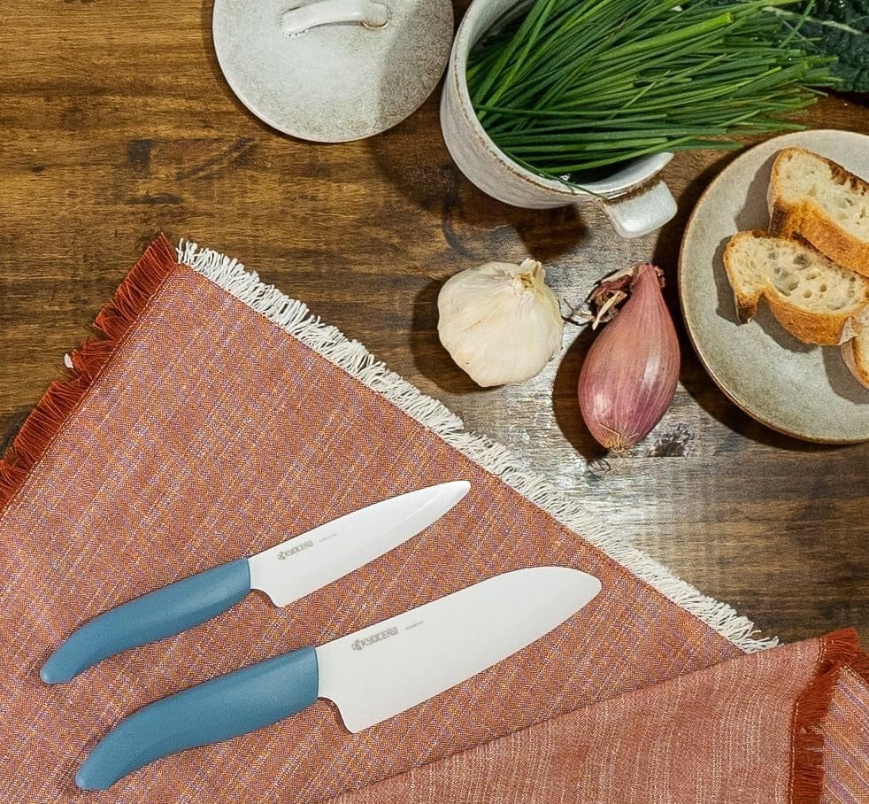Cutlery Kyocera 40th Anniversary Knife Set - Aegean Blue