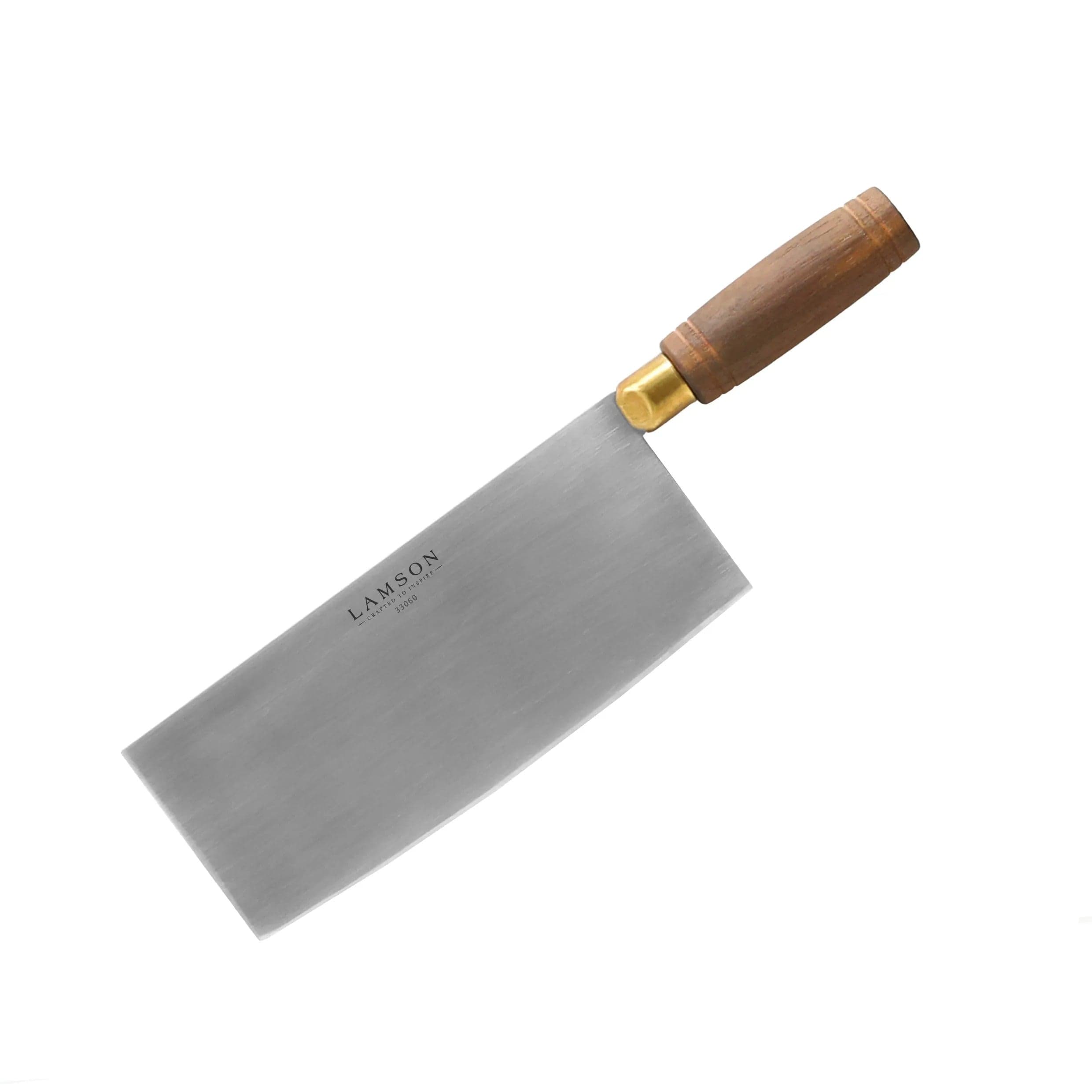 Cutlery Lamson - Classic Chinese Vegetable Cleaver - Walnut Handle - 8"