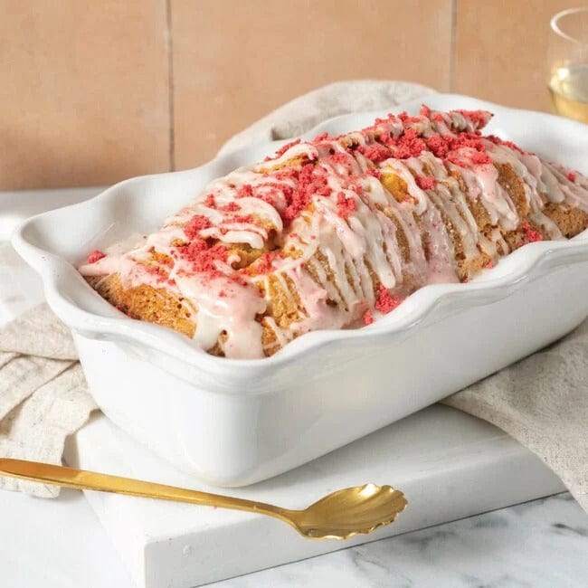 Bakeware Le Creuset Heritage Pie Dish & Fluted Loaf Pan Set - White