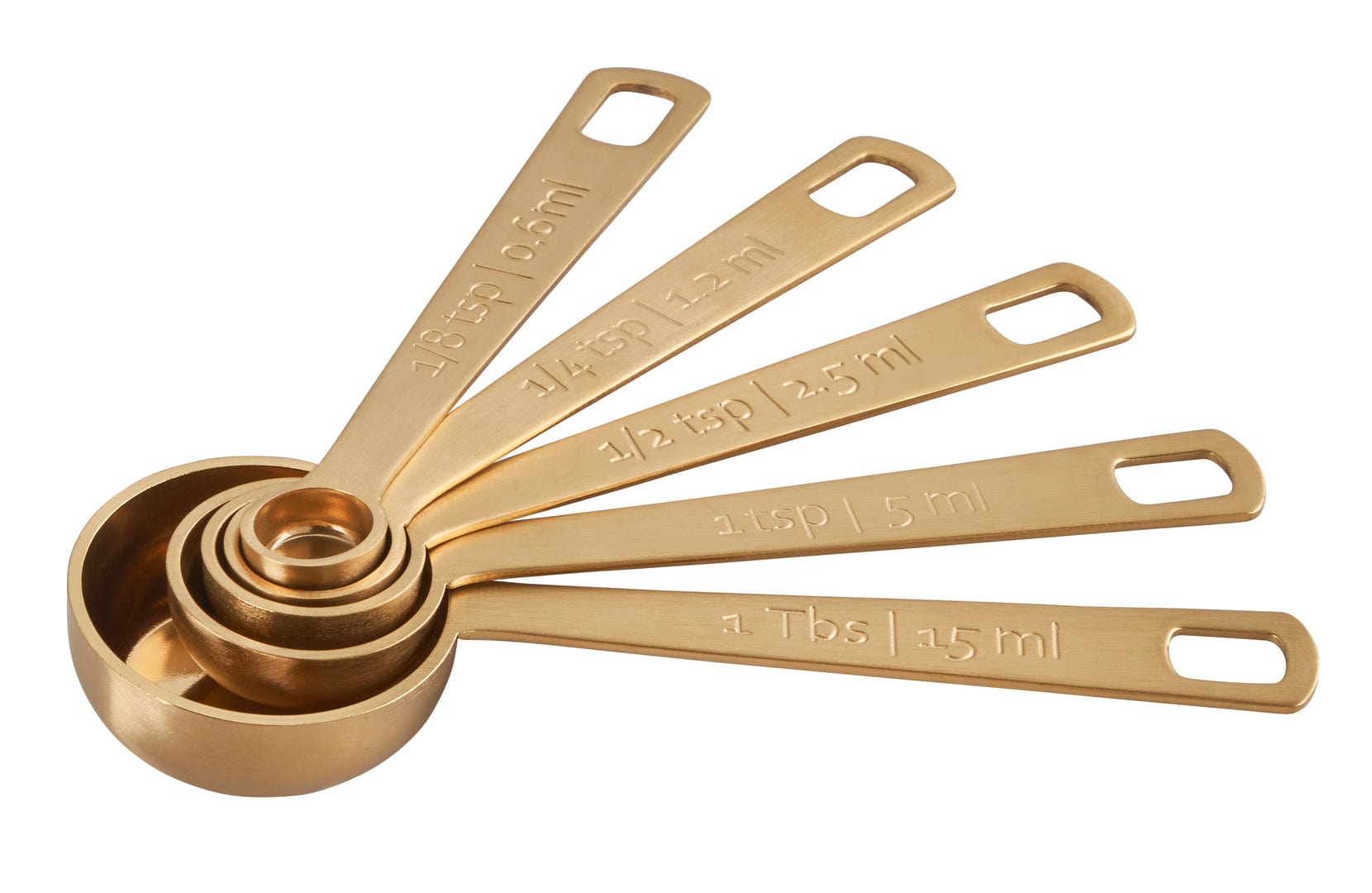 Tools & Accessories Le Creuset Measuring Spoons, Gold - Set of 5