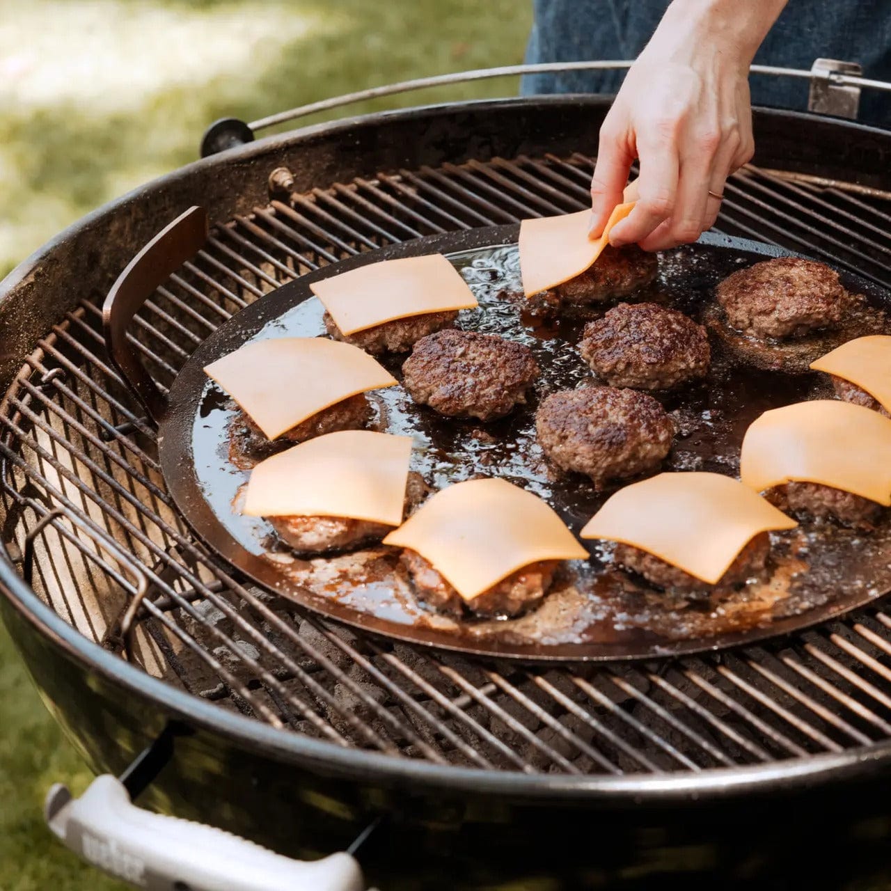 Cookware MADE IN Carbon Steel Round Griddle - MADE IN Blue Carbon Steel Griddle - Induction Compatible - Made in Sweden - Lifetime Warranty