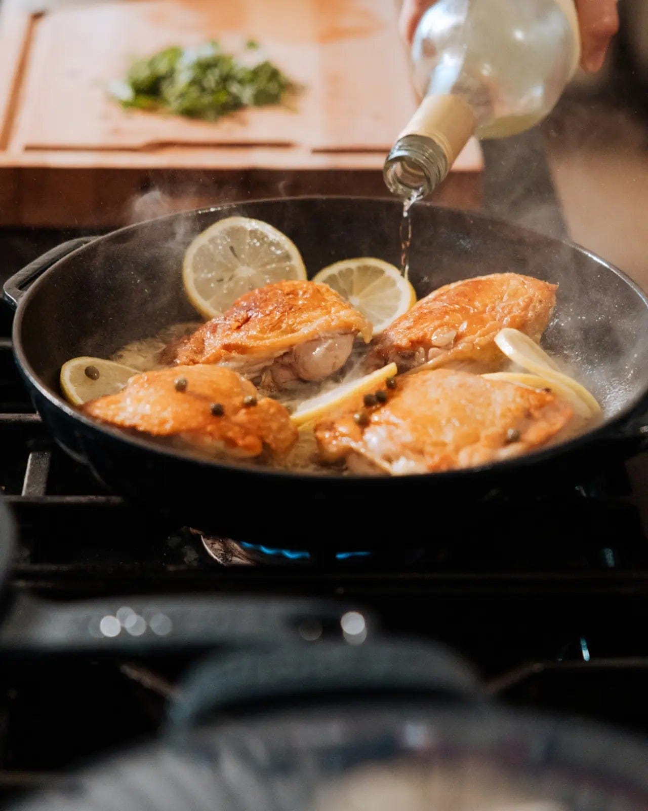 Cookware Made In Enameled Cast Iron Skillet, 11.5" - Harbour Blue