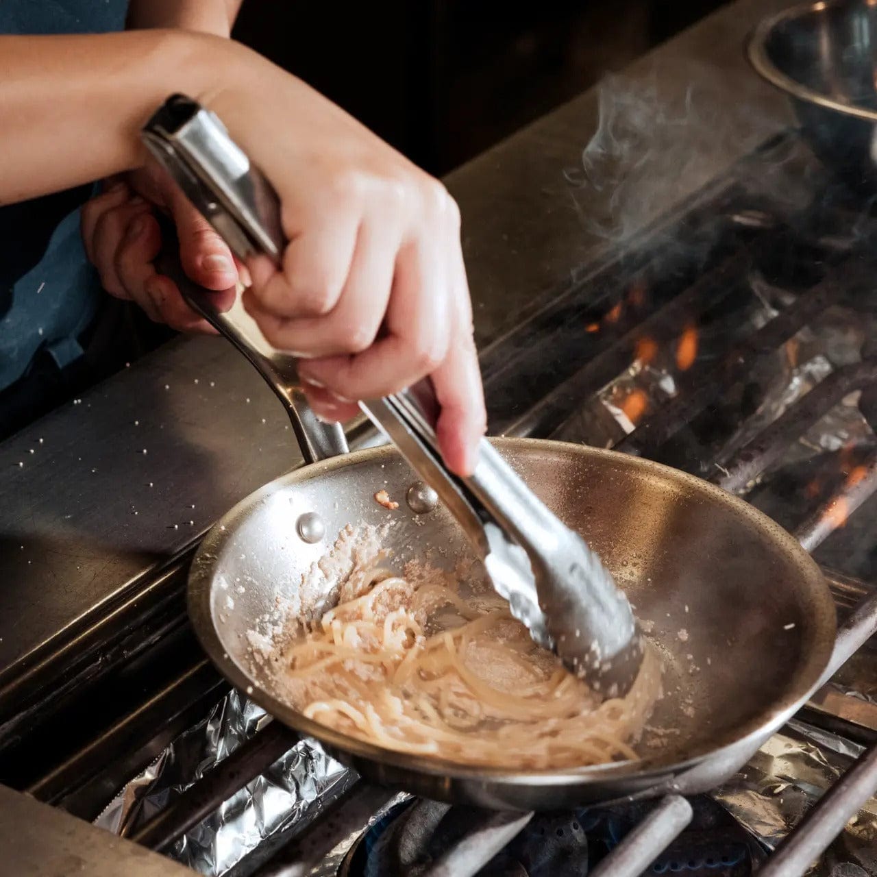 Cookware MADE IN Stainless 5-Ply Steel Fry Pan - 8", 10", 12" - Induction Friendly, Lifetime Warranty