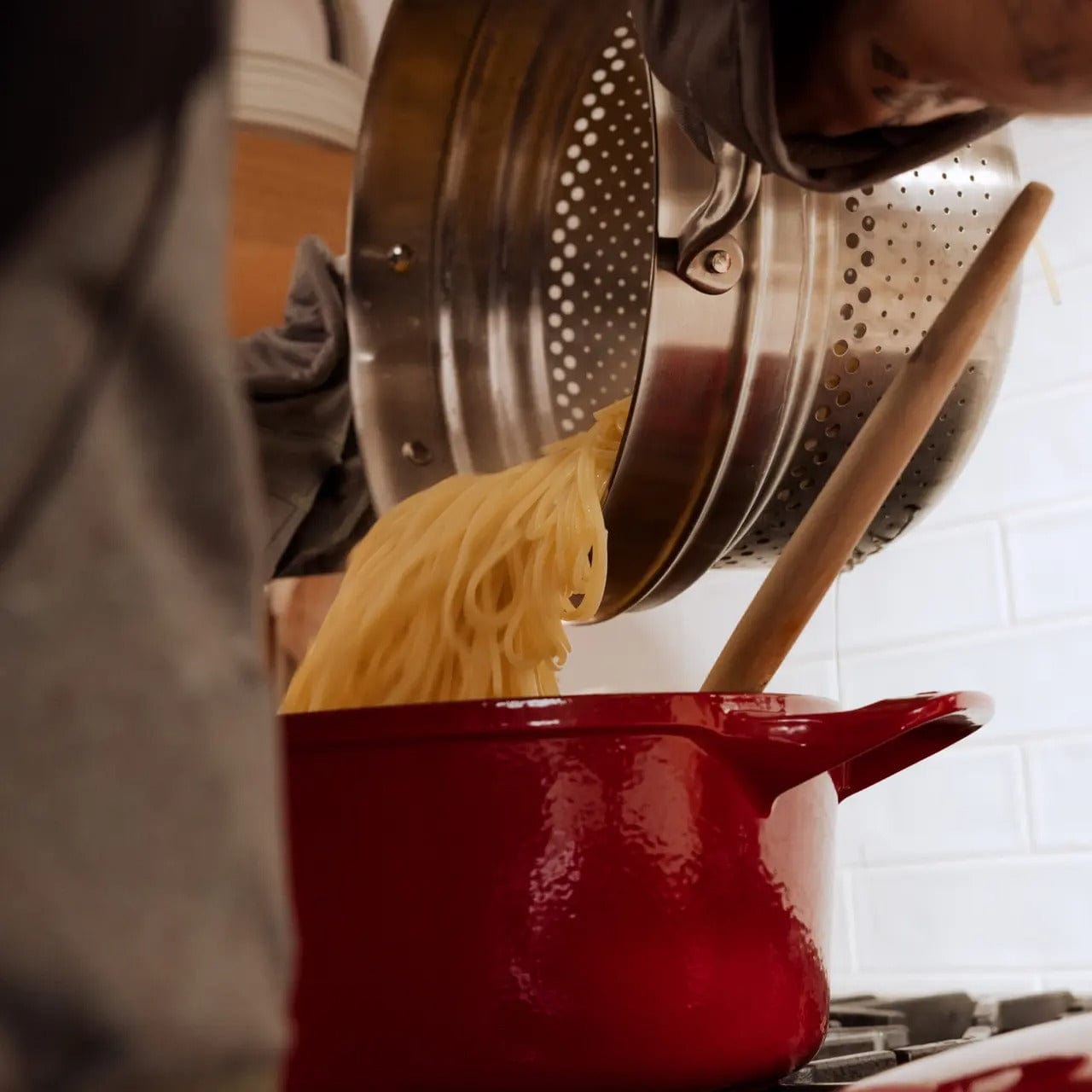 Cookware MADE IN Stainless Steel Pasta Insert