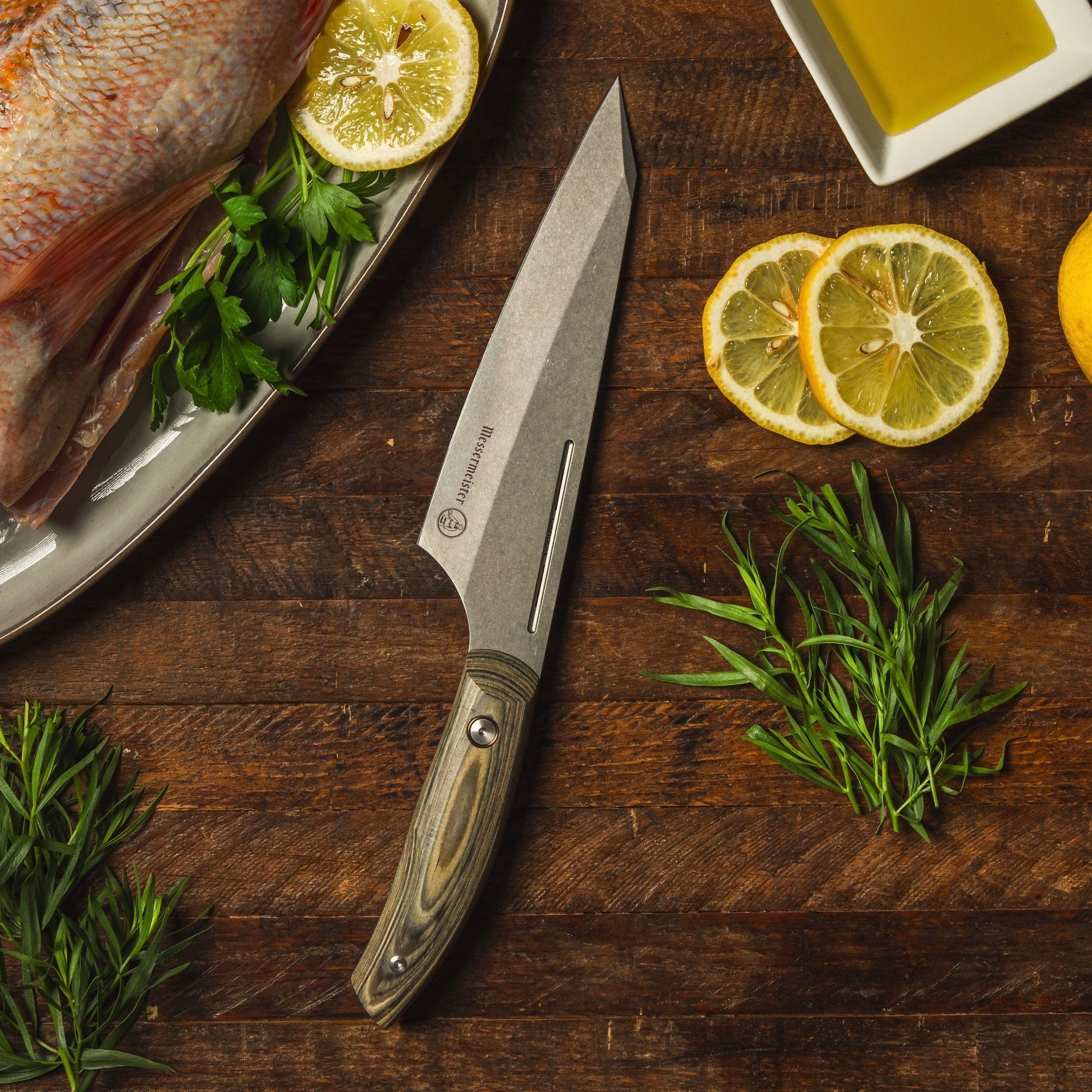 Cutlery Messermeister Carbon Steel Chef's Knife, 6.5"