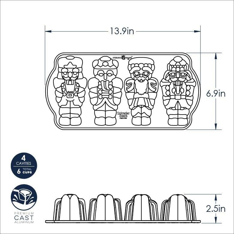 Bakeware Nordic Ware Nutcracker Cakelet