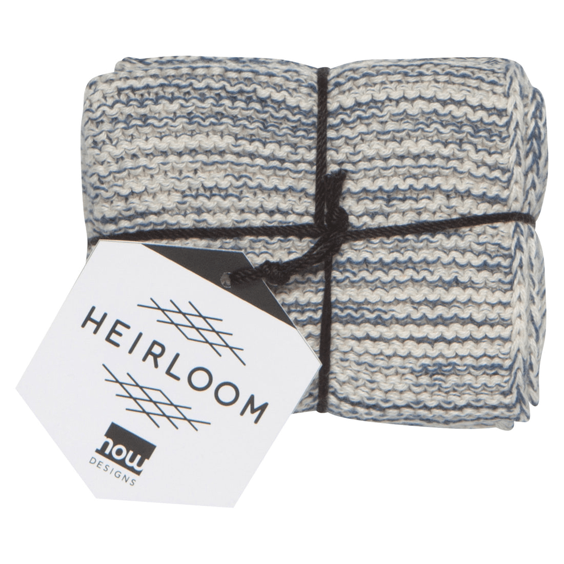 Linen Now Designs - Midnight Blue Knit Dishcloths - Set of 2