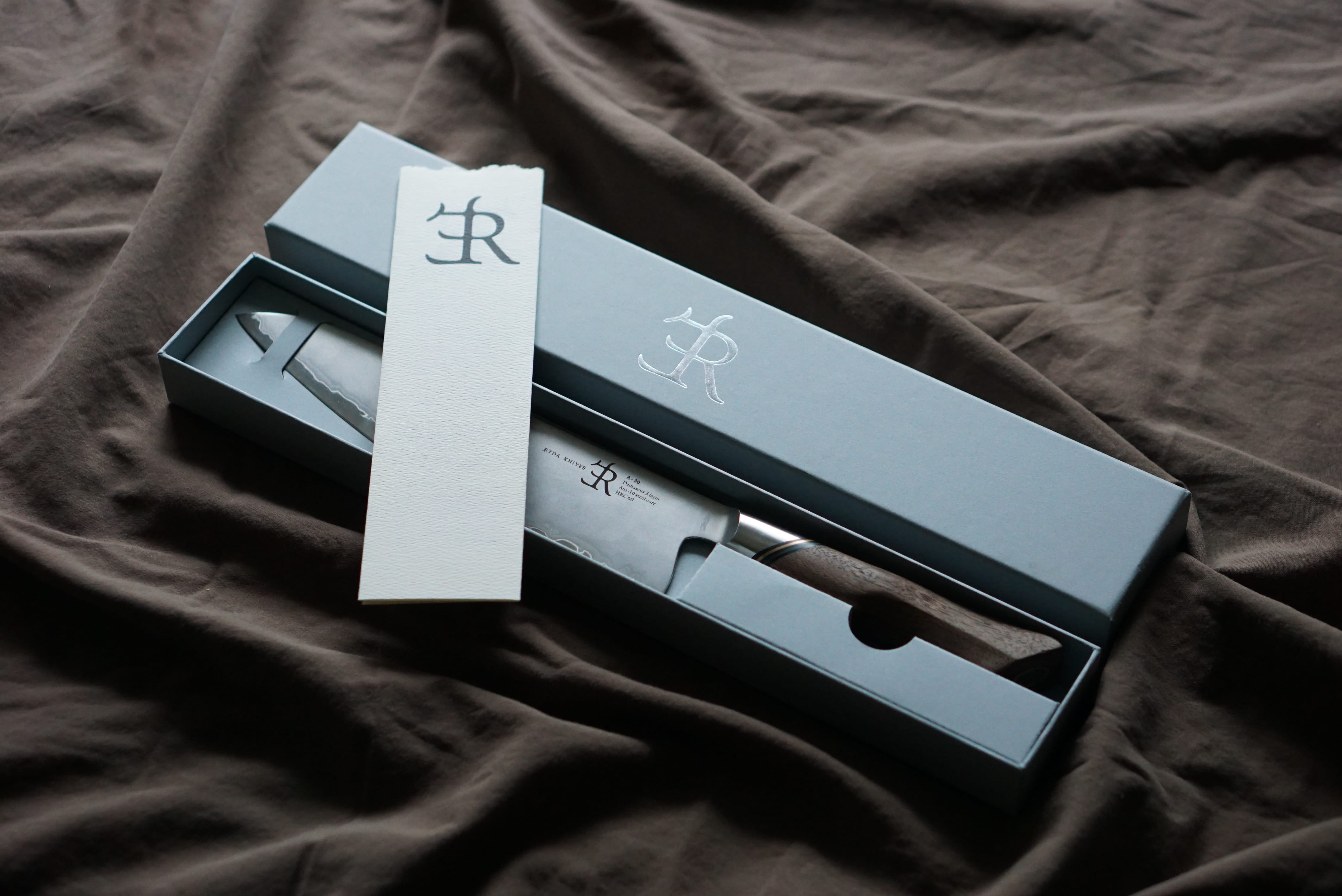 Cutlery Ryda Knives A30 Damascus Steel Chef Knife