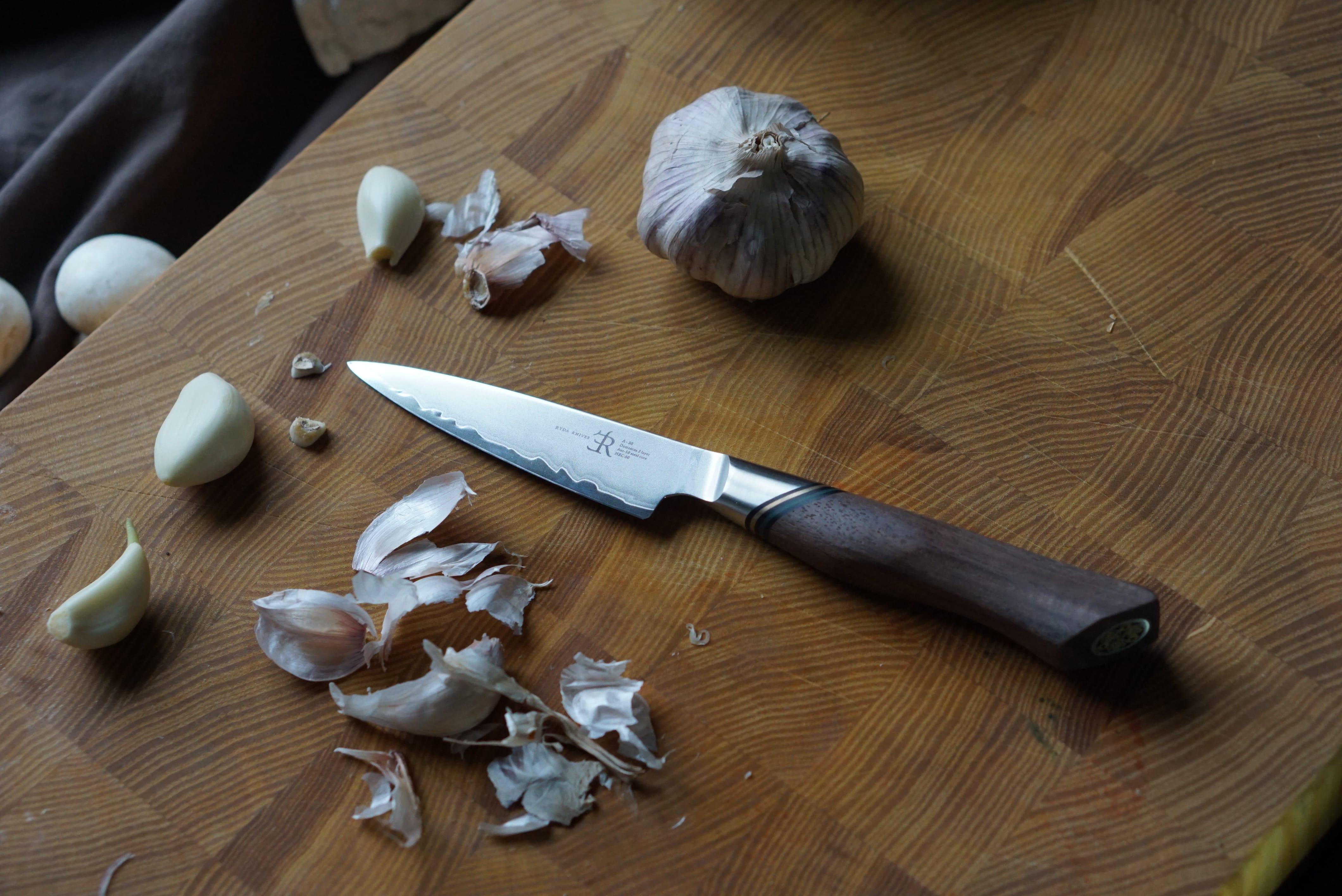 Cutlery Ryda Knives A30 Damascus Steel Paring Knife