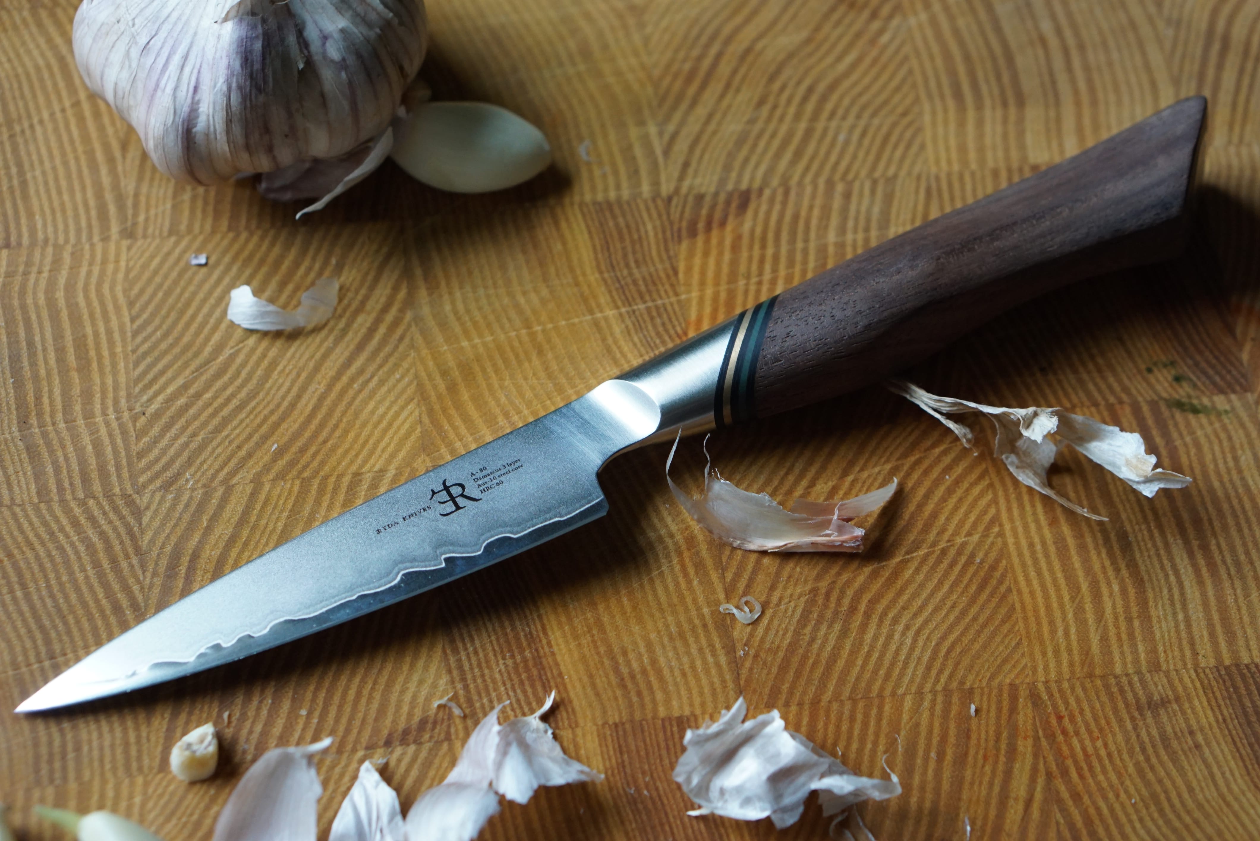Cutlery Ryda Knives A30 Damascus Steel Paring Knife