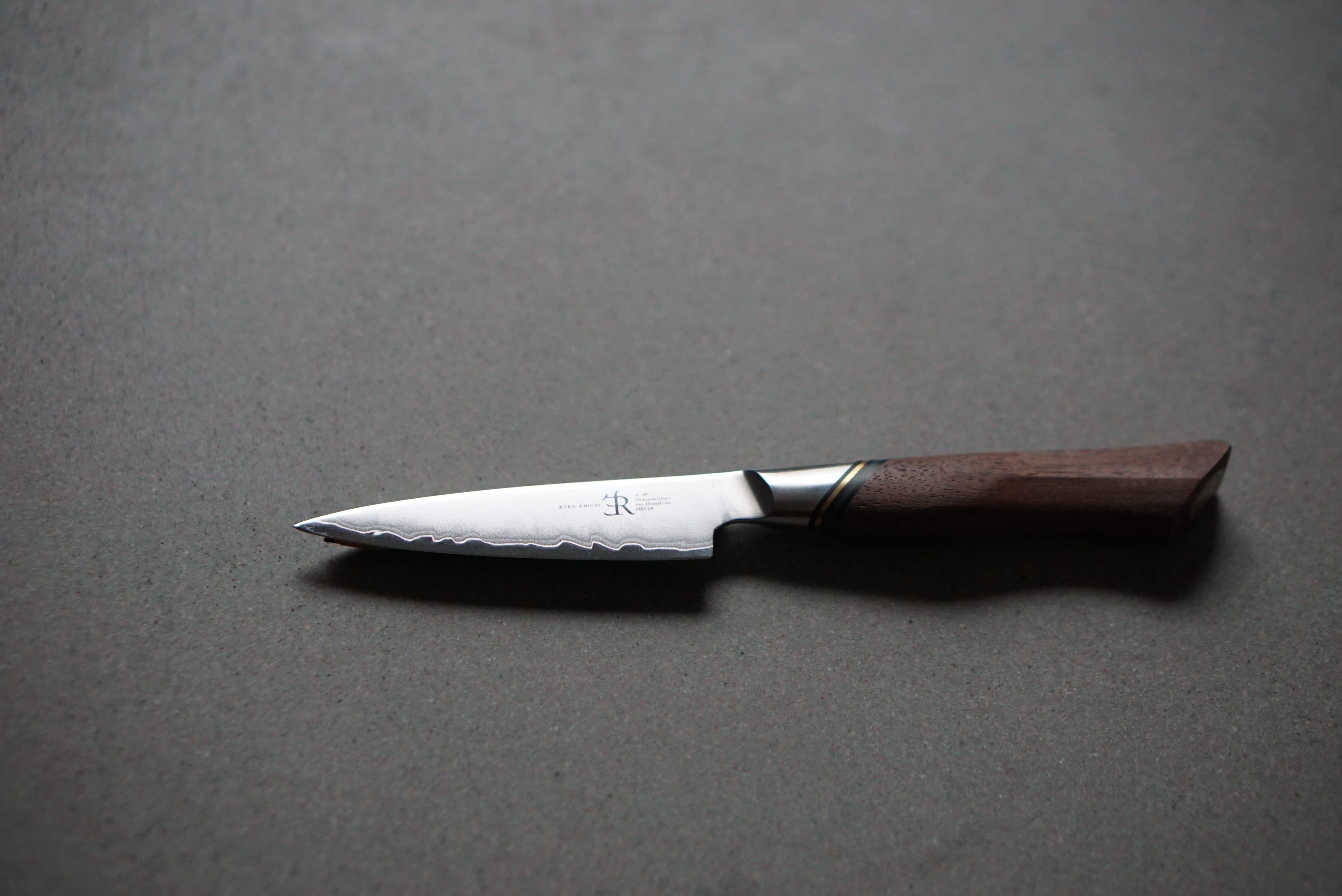 Cutlery Ryda Knives A30 Damascus Steel Paring Knife