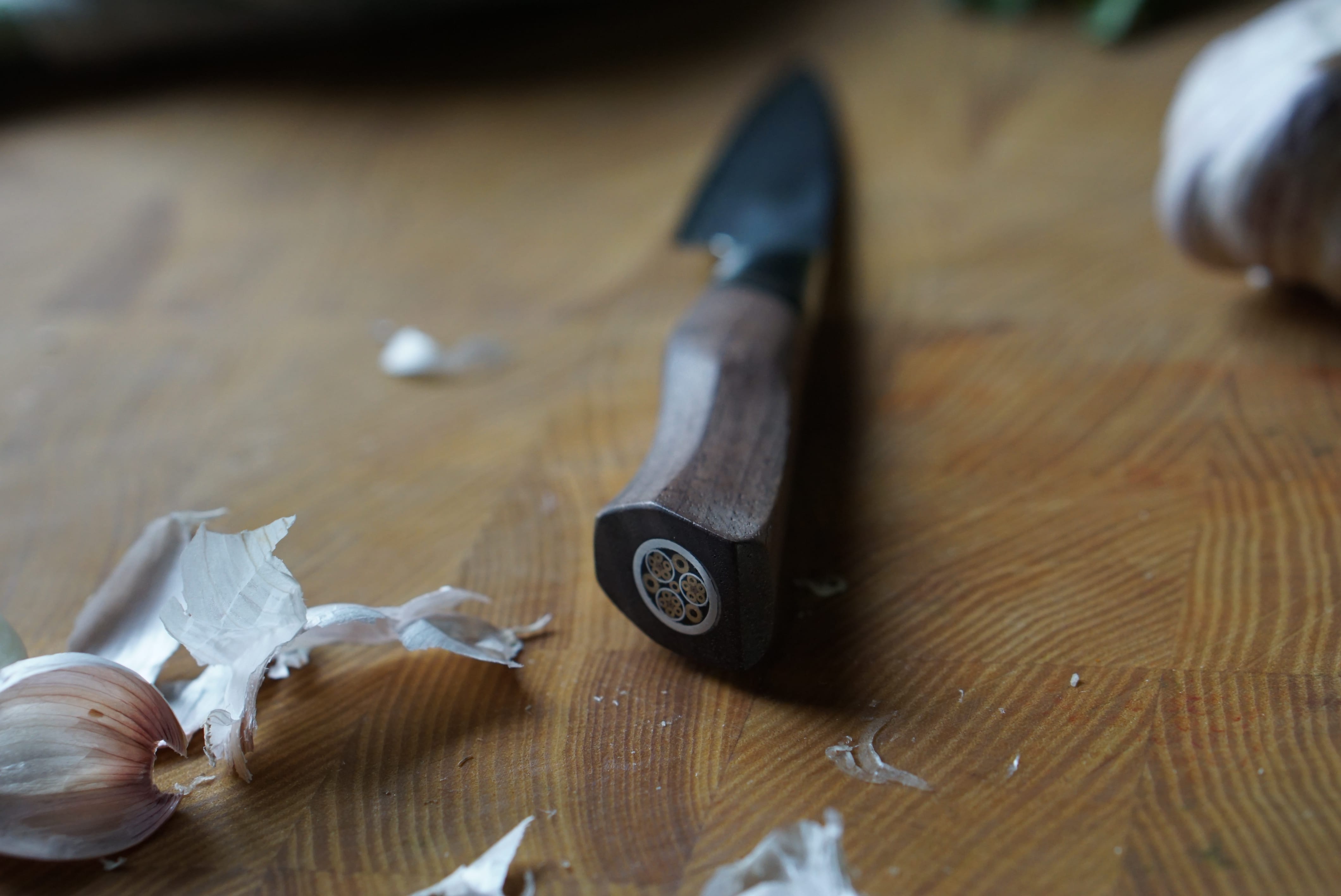 Cutlery Ryda Knives A30 Damascus Steel Utility Knife