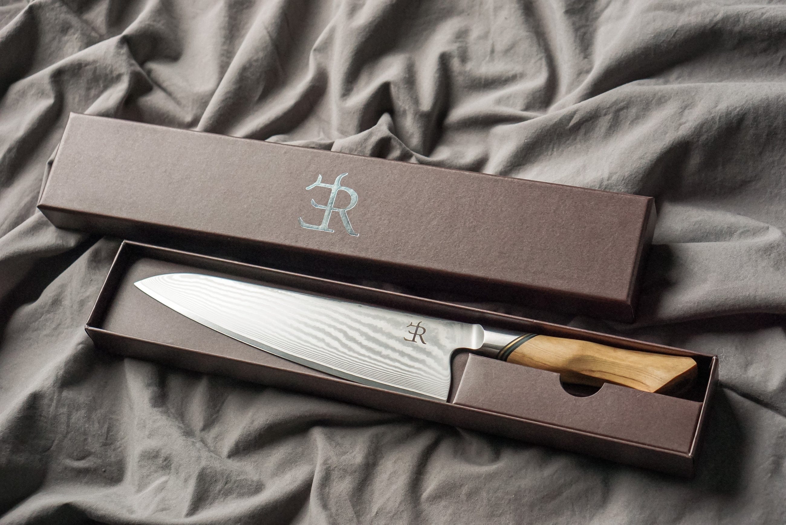 Cutlery Ryda Knives A73 Damascus Steel Chef Knife, 8"