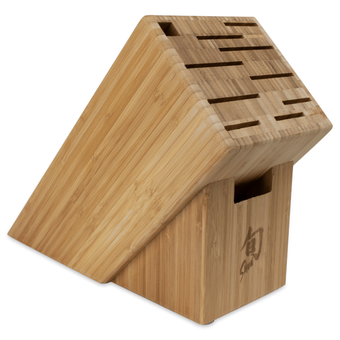Cutlery Shun 11-Slot Bamboo Block