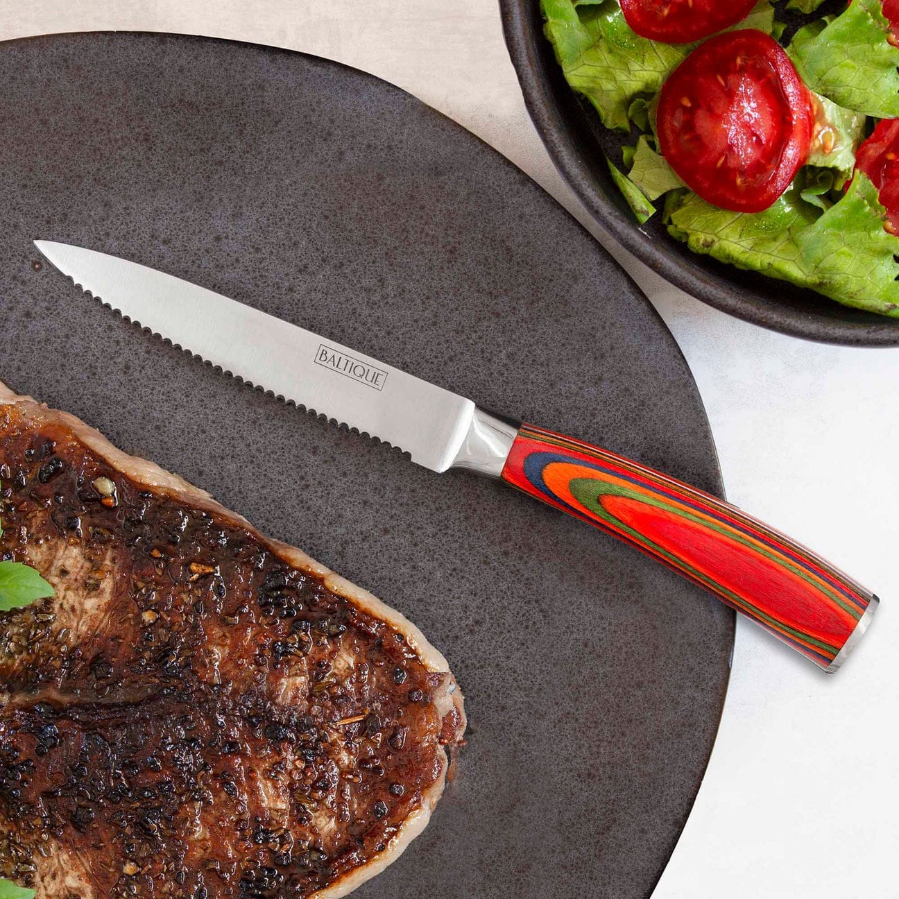 Cutlery Totally Bamboo Baltique Marrakesh Steak Knife Set, 6 Piece