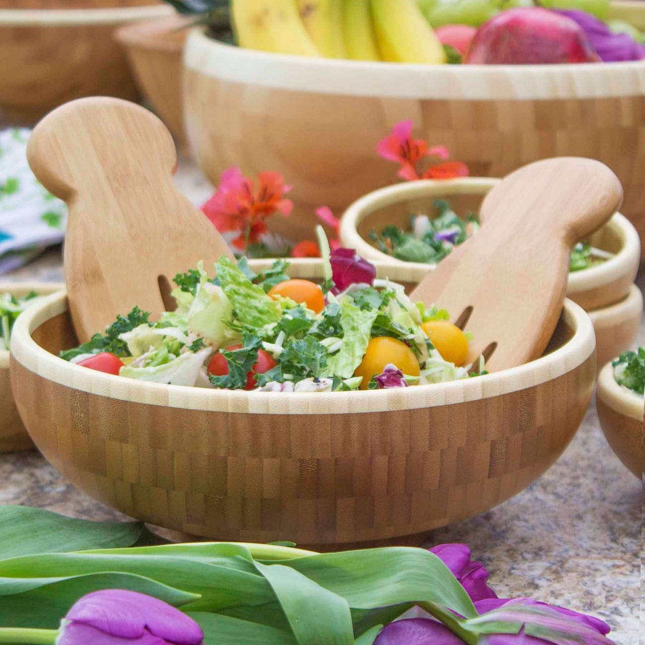 Table & Counter Accessories Totally Bamboo Salad Hands