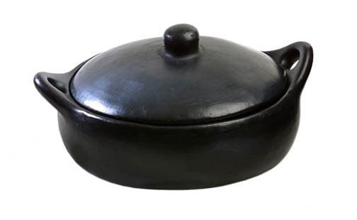 Chamba Cookware Authentic Chamba Gourmet Kitchen 4-Piece Chamba Gift Set - Black Clay Essentials for Soups, Stews, Roasts & More - Stovetop & Oven Safe – Handmade in Colombia