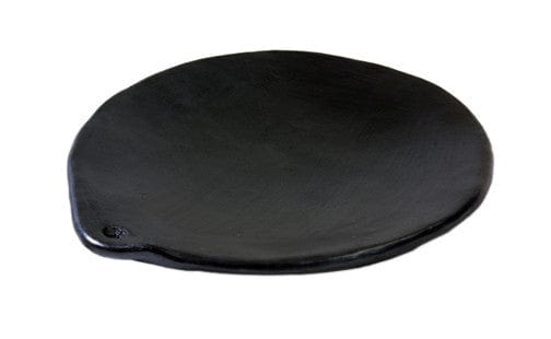 Chamba Cookware Authentic Chamba Comal - Black Clay Concave Griddle for Heating Tortillas and Roasting Veggies  - Stovetop & Oven Safe – Handmade in Colombia