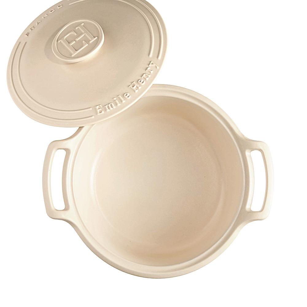 Cookware Emile Sublime Dutch Oven/Stewpot, 4 Qt., Creme