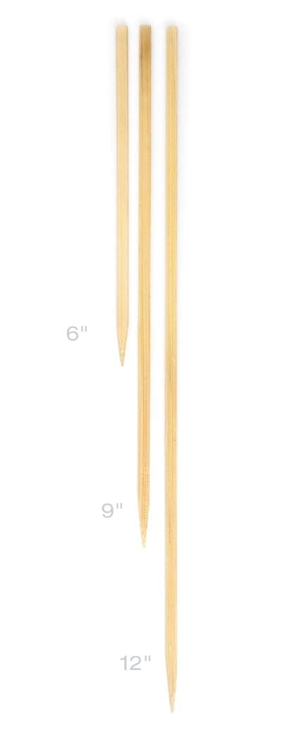 Barbecue RSVP Flat Bamboo Skewers – 6″ Long