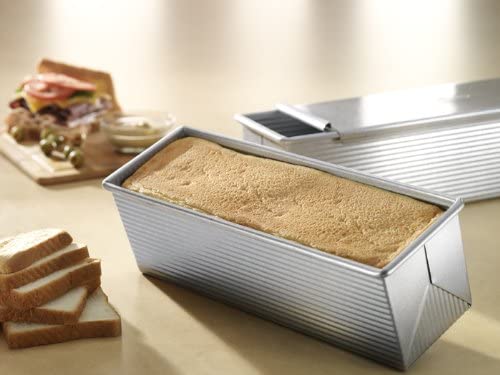 Bakeware USA Pan Small Pullman Loaf Pan With Cover